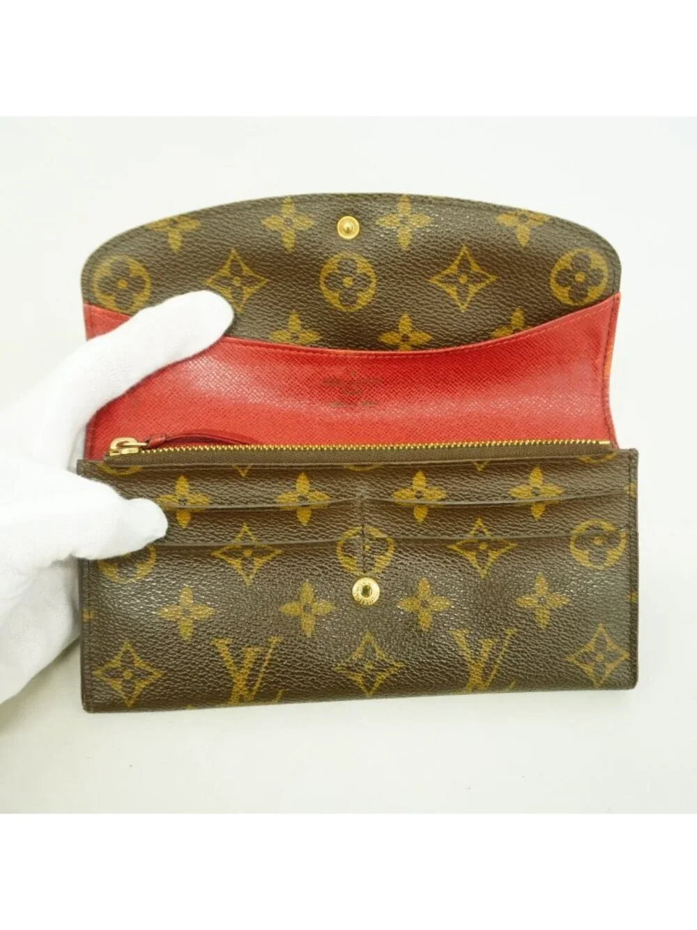 Louis Vuitton Wallet Monogram Portefeuille Emily Rouge